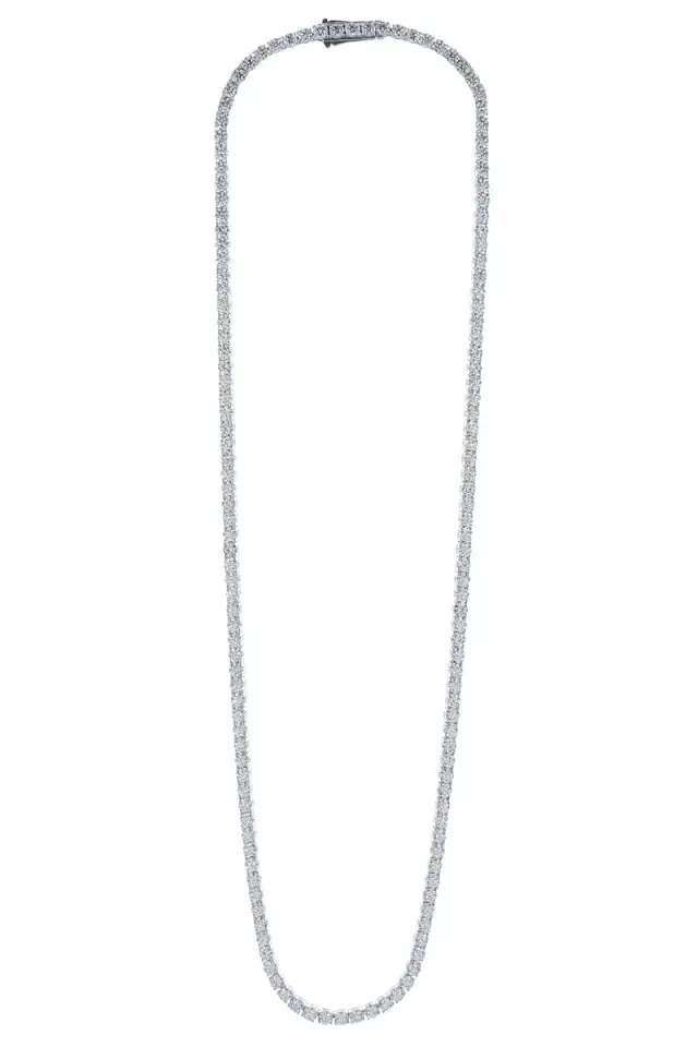 WITH LOVE TRAVEL Lab-Grown Diamond Tennis Necklace