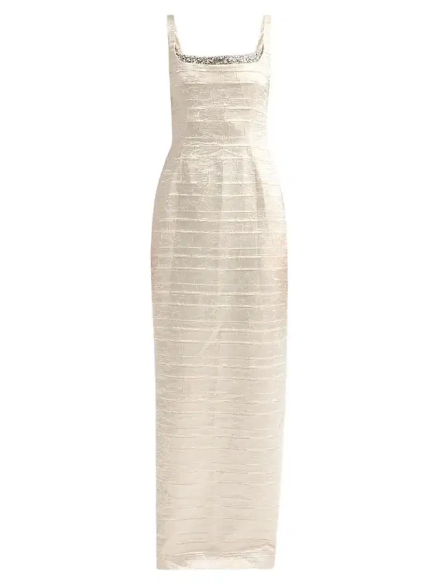 Simkhai Women's Martina Embellished Column Gown - Porcelain
