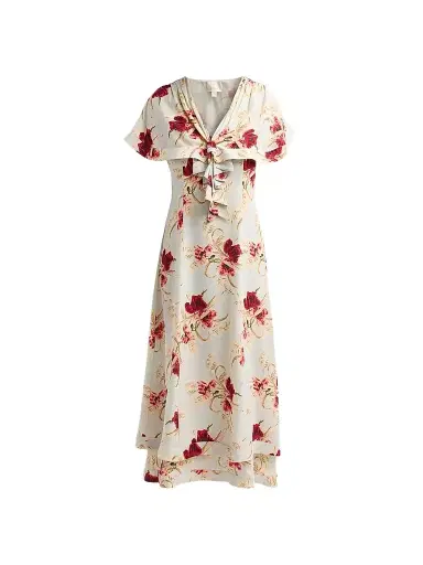 Cinq à Sept Women's Wilted Poppy Antonetta Dress - Powder Blue Multi | Thumbnail 1