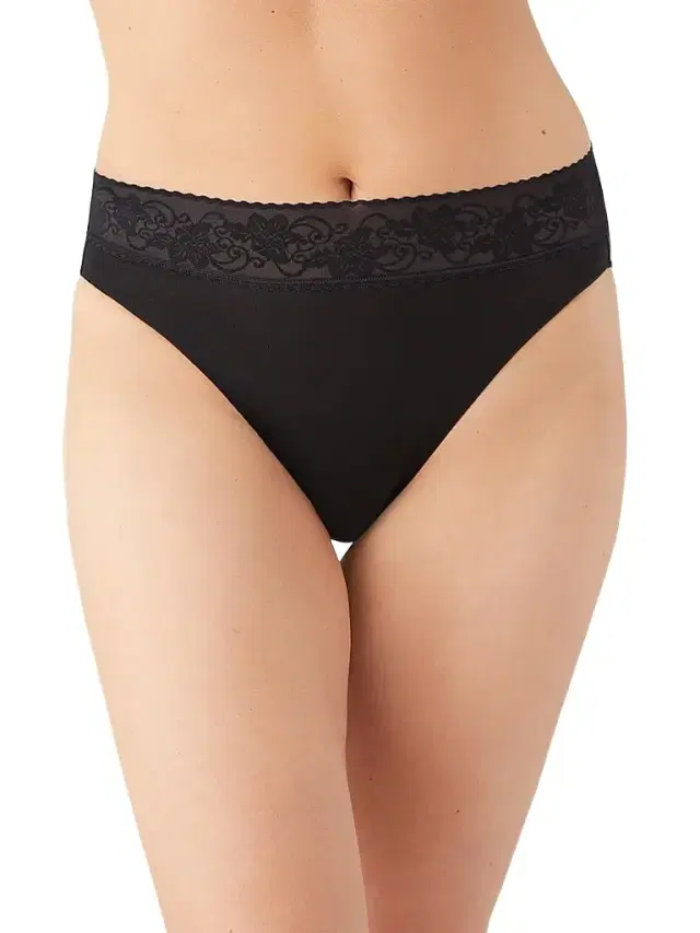 Wacoal Women's Comfort Touch High-Cut Briefs - Black