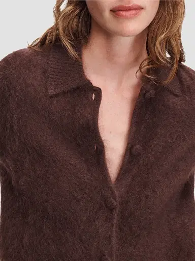 rag & bone Women's Jada Cashmere Cardigan - Dark Brown | Thumbnail 6 rag & bone Women's Jada Cashmere Cardigan - Dark Brown | Thumbnail 6