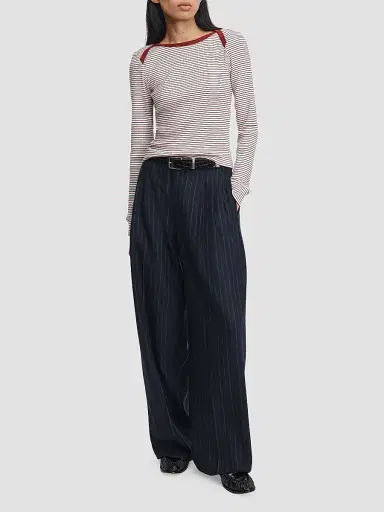 rag & bone Women's The Essential Rib Striped Long-Sleeve Shirt - Multi | Thumbnail 2 rag & bone Women's The Essential Rib Striped Long-Sleeve Shirt - Multi | Thumbnail 2