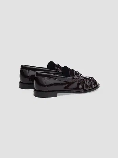 rag & bone Women's Lexi Leather Penny Loafers - Morello Patent | Thumbnail 3 rag & bone Women's Lexi Leather Penny Loafers - Morello Patent | Thumbnail 3