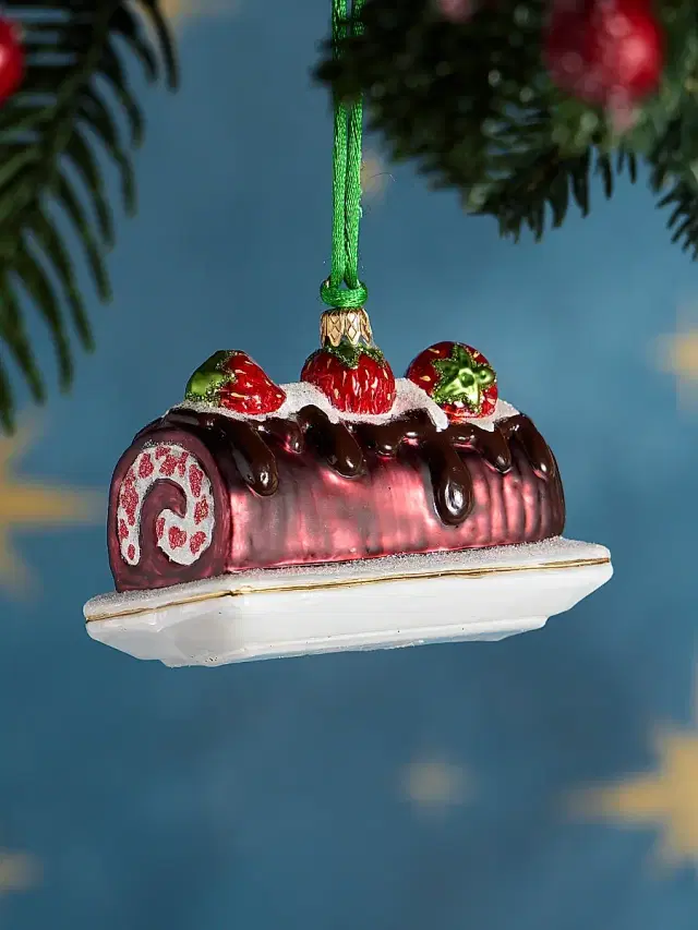 Exclusively Ours Strawberry Chocolat Glass Ornament
