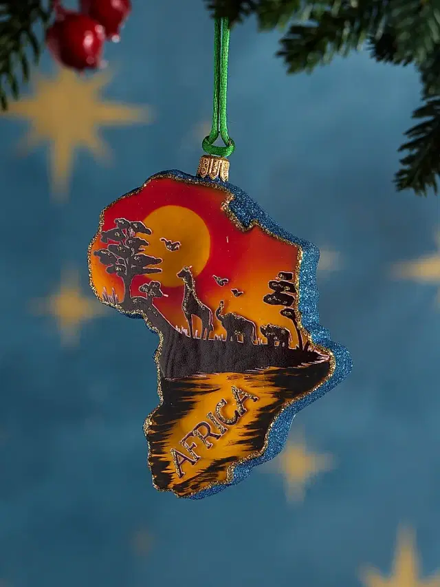 Exclusively Ours Africa Glass Ornament