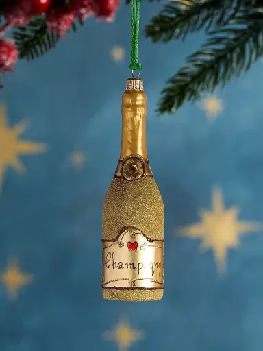 Exclusively Ours Champagne Glass Ornament | Thumbnail 1