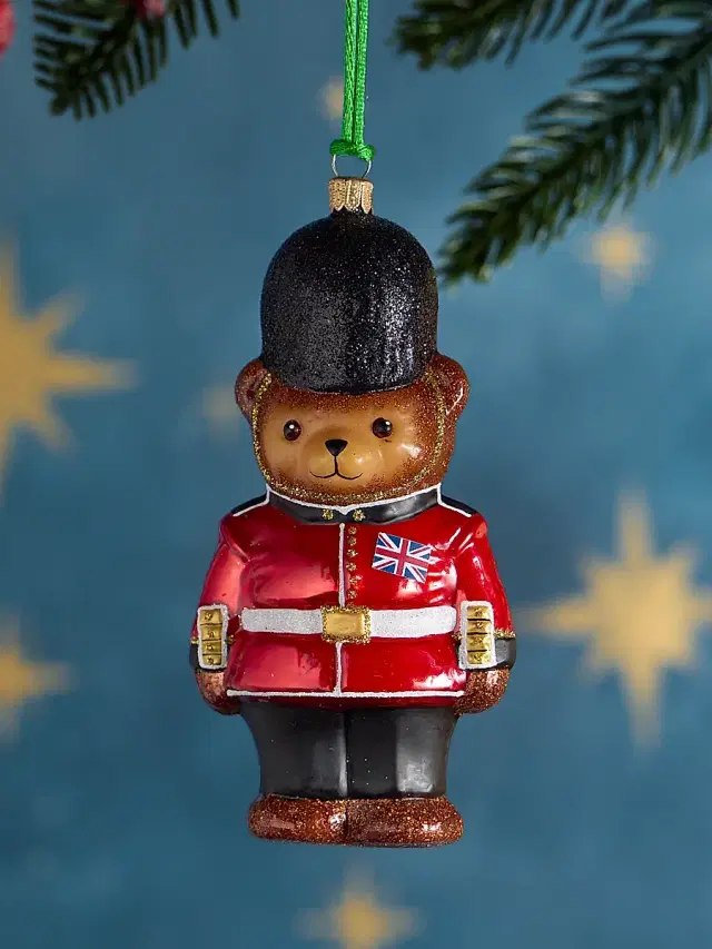 Exclusively Ours London Guard Glass Ornament
