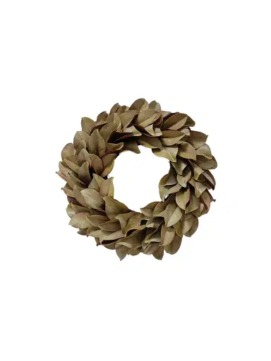Winward Home Artificial Dry Magnolia Leaf Wreath | Thumbnail 1
