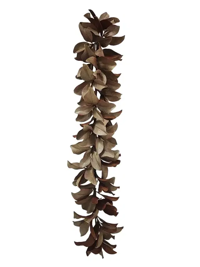 Winward Home Holiday Newness Faux-Dry Magnolia Leaf Garland
