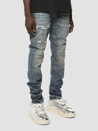 Purple Brand Men's Paint Repair Skinny Jeans | Thumbnail 3 Purple Brand Men's Paint Repair Skinny Jeans | Thumbnail 3