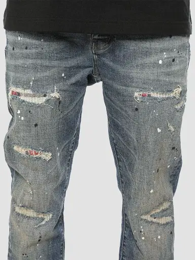Purple Brand Men's Paint Repair Skinny Jeans | Thumbnail 4 Purple Brand Men's Paint Repair Skinny Jeans | Thumbnail 4