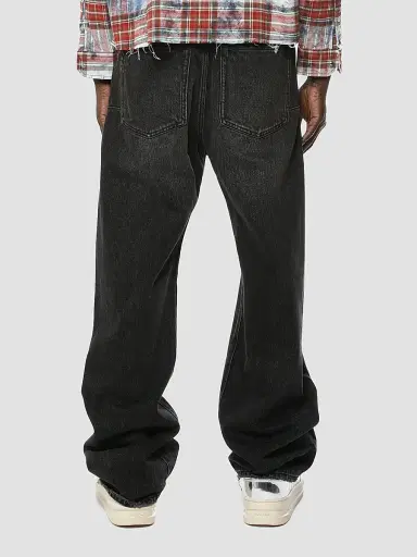 Purple Brand Men's P018 Logo Appliqué Wide-Leg Jeans - Black - Size 38 | Thumbnail 2 Purple Brand Men's P018 Logo Appliqué Wide-Leg Jeans - Black - Size 38 | Thumbnail 2