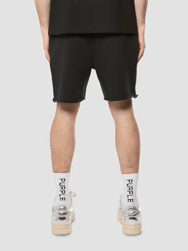 Purple Brand Men's Cotton Fleece Logo Shorts | Thumbnail 2