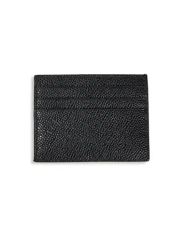 Thom Browne Men's Pebble-Grain Leather Card Holder - Black | Thumbnail 2