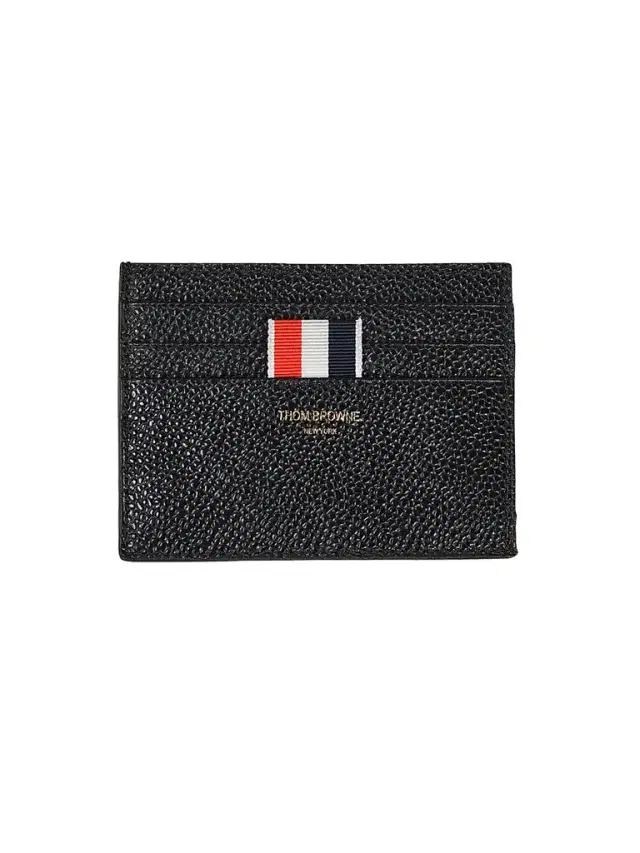 Thom Browne Men's Pebble-Grain Leather Card Holder - Black