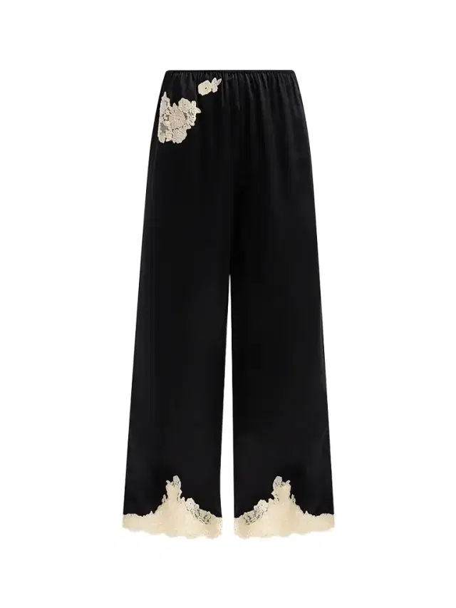 Women's Lavon Lace-Trim Silk Pants Women's Lavon Lace-Trim Silk Pants