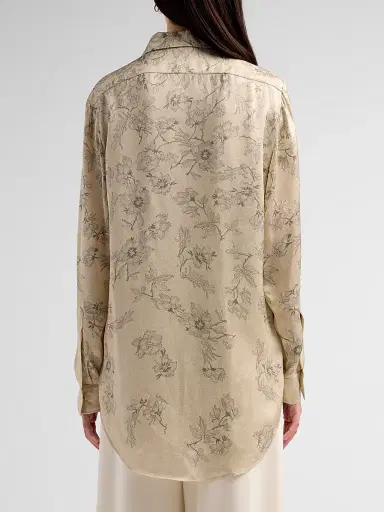 Alberta Ferretti Women's Floral Satin Blouse | Thumbnail 3 Alberta Ferretti Women's Floral Satin Blouse | Thumbnail 3