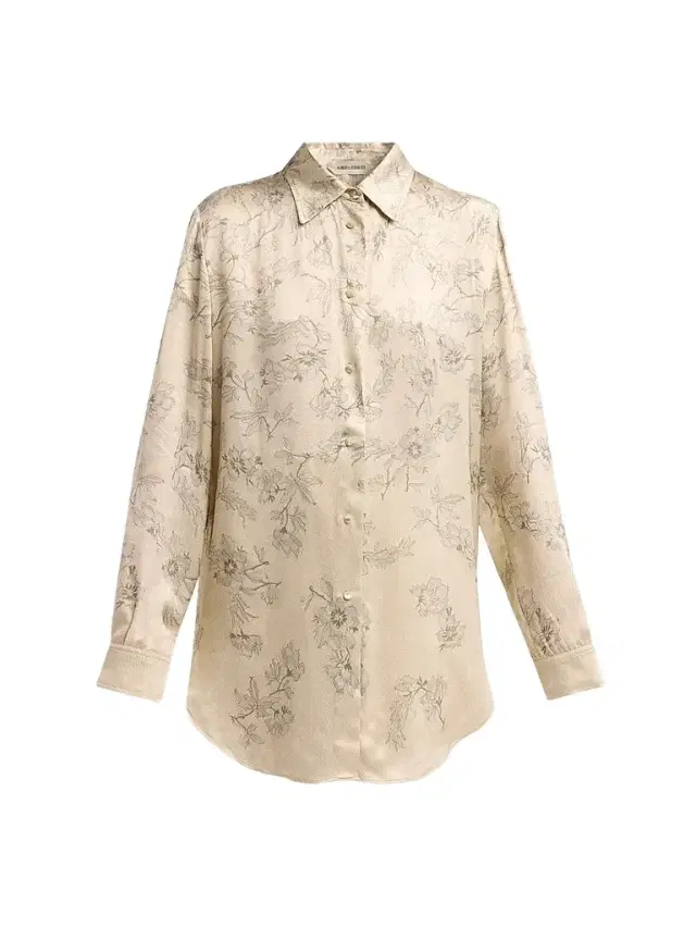 Alberta Ferretti Women's Floral Satin Blouse