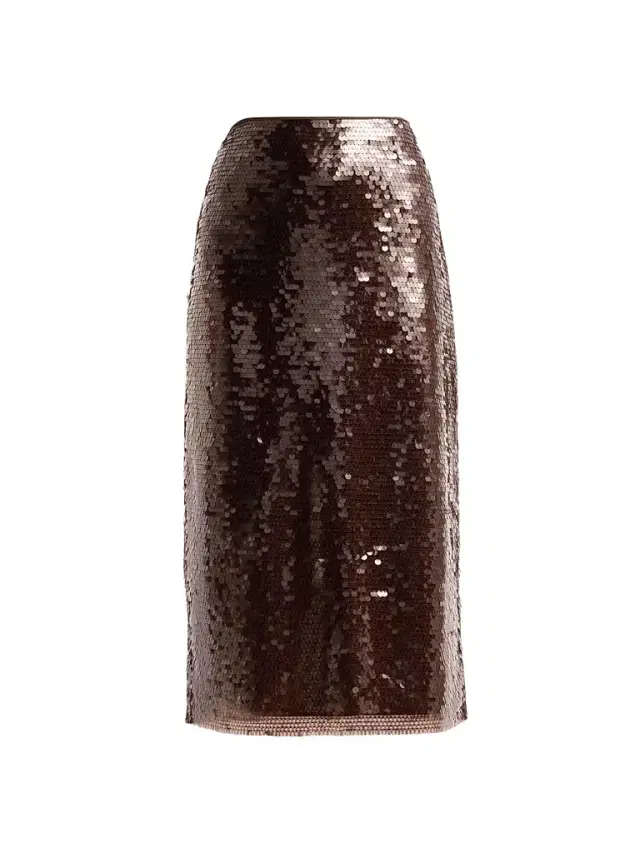 TANYA TAYLOR Women's Kiah Sequin Pencil Midi-Skirt - Dark Fig