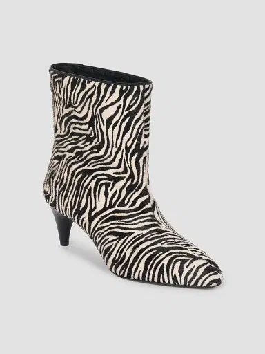 Isabel Marant Women's Jiry 55MM Zebra-Print Leather Boots - Zebra | Thumbnail 3 Isabel Marant Women's Jiry 55MM Zebra-Print Leather Boots - Zebra | Thumbnail 3