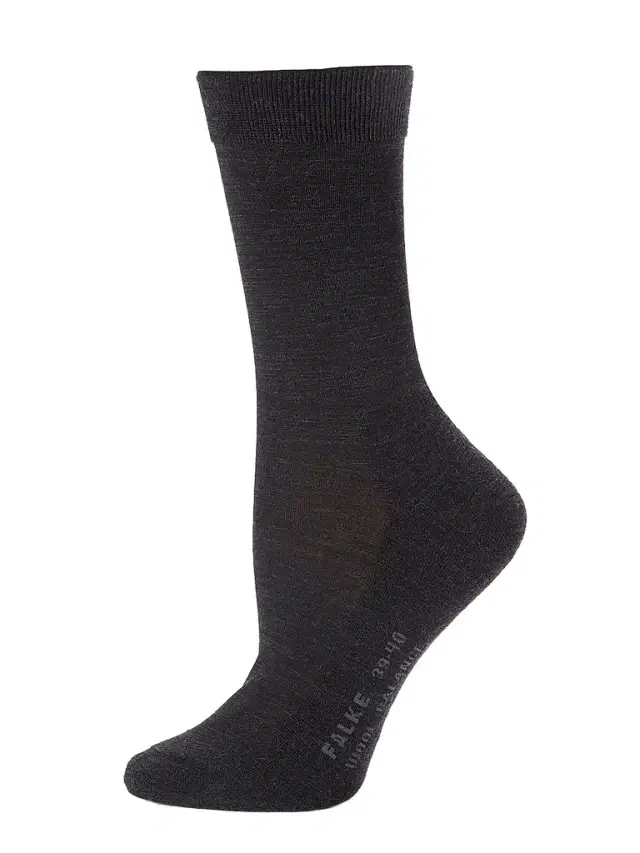 FALKE Women's Wool Balance Socks - Anthracite - Size 9.5