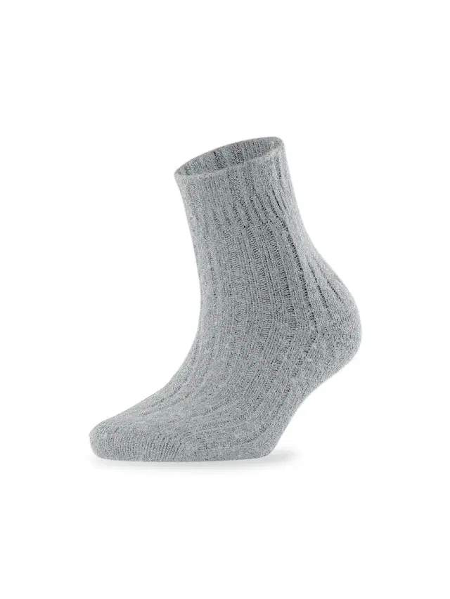 FALKE Women's Bedsock Rib Knit Socks - Silver
