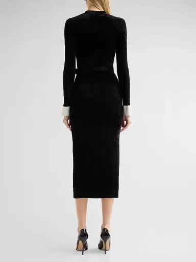Self-Portrait Women's Chenille Knit Midi Dress | Thumbnail 3