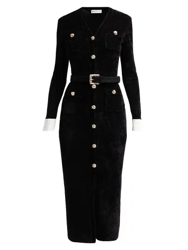 Self-Portrait Women's Chenille Knit Midi Dress | Thumbnail 1