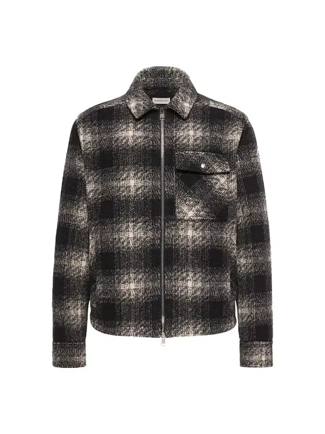 Moncler Men's Overshirt in Jersey - Black Gray