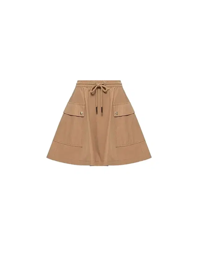 Moncler Women's Skirt in Cotton Blend - Camel Beige
