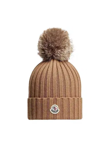 Moncler Women's Beanie Hat in Wool | Thumbnail 1 Moncler Women's Beanie Hat in Wool | Thumbnail 1