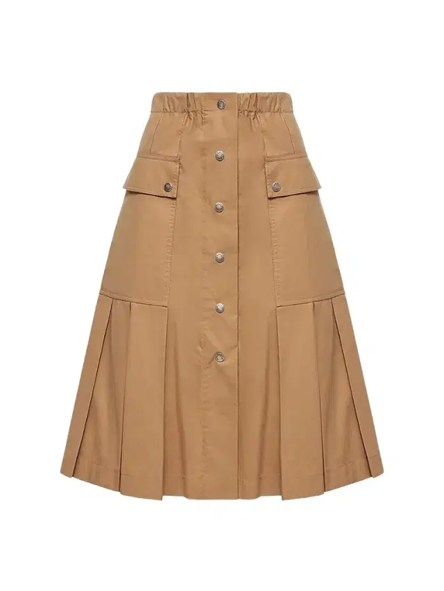 Moncler Women's Skirt in Cotton Blend - Camel Beige