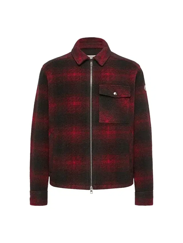Moncler Men's Overshirt in Jersey - Black Red