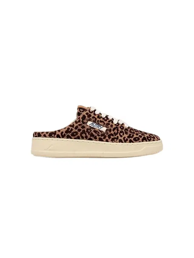 Autry Women's Leopard-Print Lace-Up Mule Sneakers - Leoprint