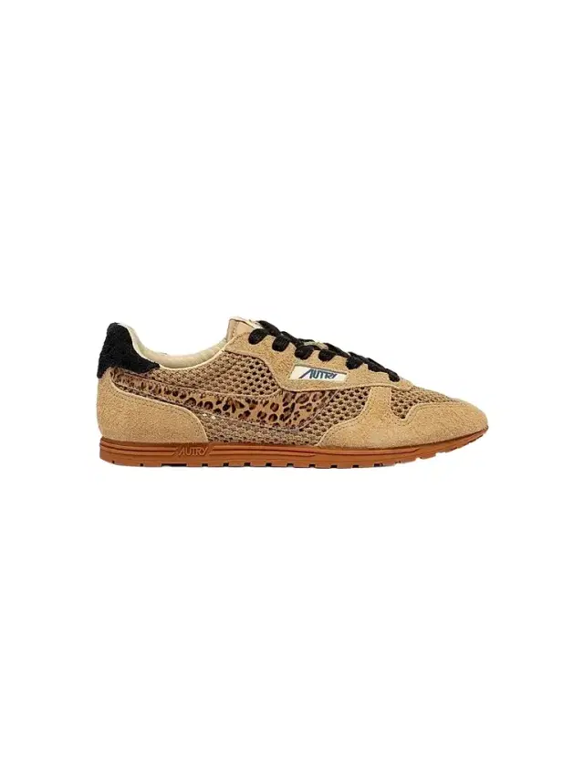 Autry Women's Windspin Suede Low-Top Sneakers - Suede Leoprint Black - Size 11