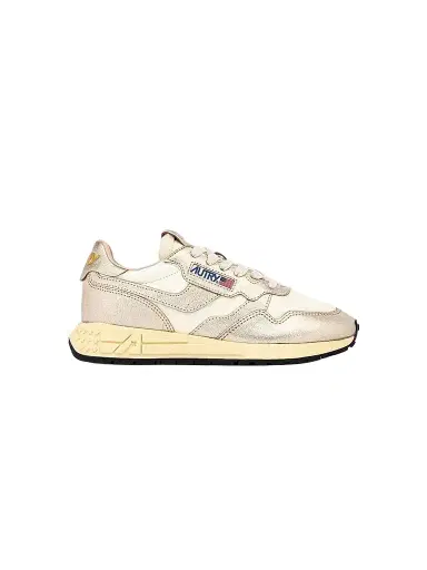 Autry Women's Reelwind Logo Leather Sneakers | Thumbnail 1 Autry Women's Reelwind Logo Leather Sneakers | Thumbnail 1