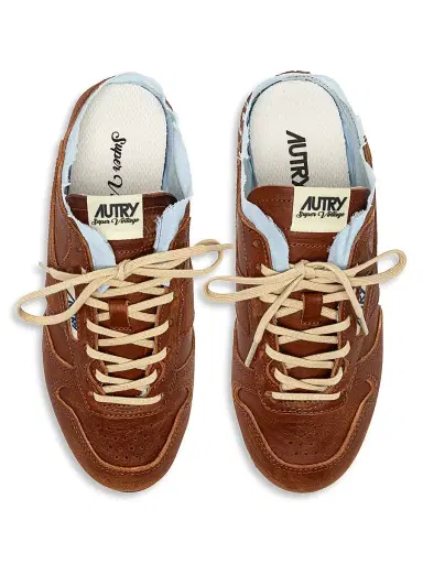 Autry Women's The Windspin Raw-Edge Leather Sneaker Mules | Thumbnail 4 Autry Women's The Windspin Raw-Edge Leather Sneaker Mules | Thumbnail 4