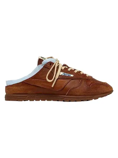 Autry Women's The Windspin Raw-Edge Leather Sneaker Mules | Thumbnail 1 Autry Women's The Windspin Raw-Edge Leather Sneaker Mules | Thumbnail 1