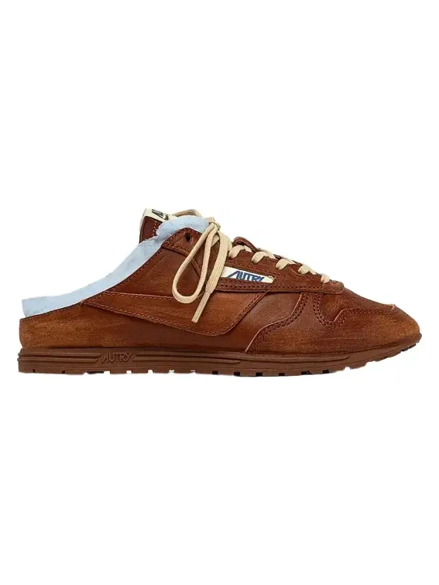 Autry Women's The Windspin Raw-Edge Leather Sneaker Mules