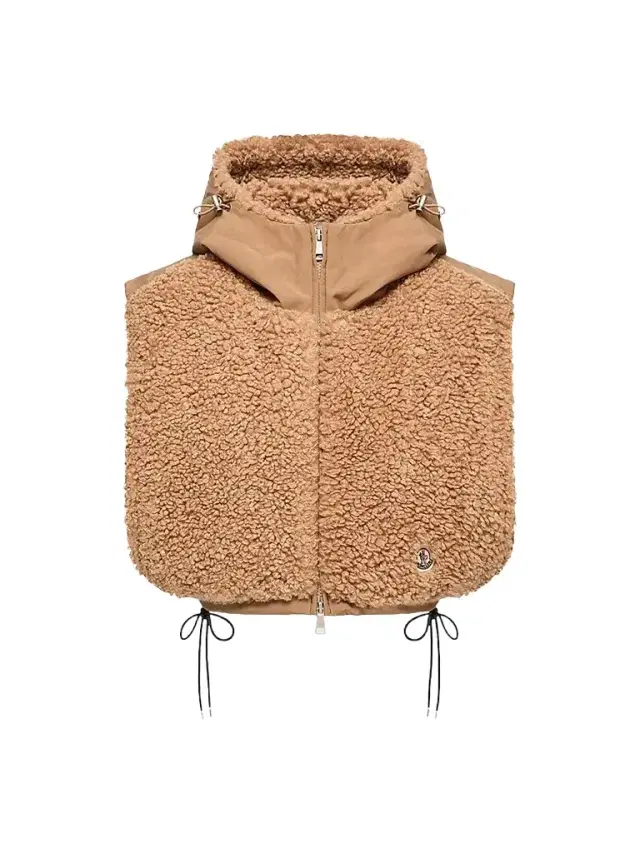 Moncler Women's Bib in Teddy Fleece - Brown