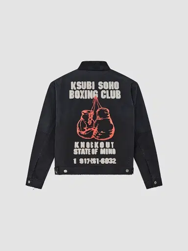 Ksubi Men's Club Greenwich Printed Cotton Twill Jacket - Black | Thumbnail 2 Ksubi Men's Club Greenwich Printed Cotton Twill Jacket - Black | Thumbnail 2