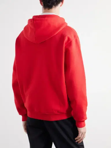 TOTEME Cotton-Fleece Zip-Up Hoodie - Men | Thumbnail 4