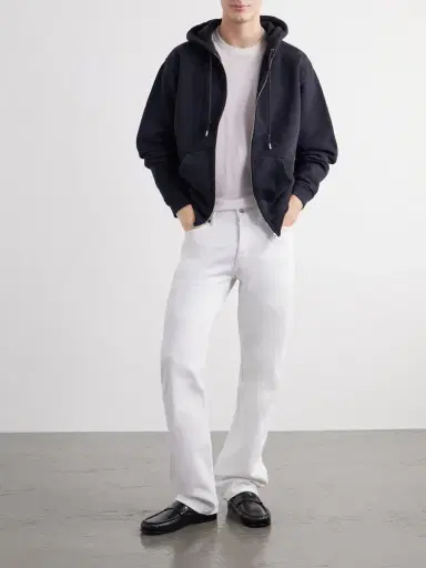 TOTEME Cotton-Fleece Zip-Up Hoodie - Men | Thumbnail 2