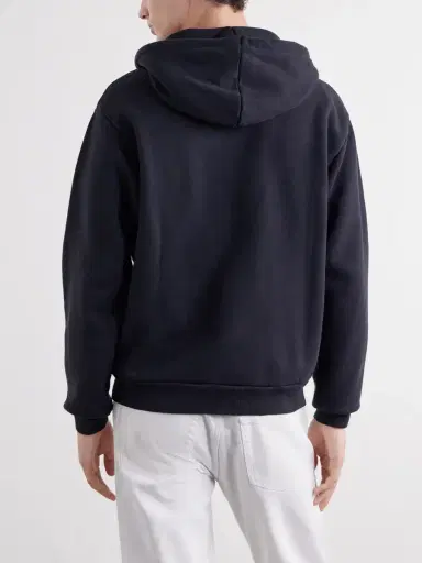TOTEME Cotton-Fleece Zip-Up Hoodie - Men | Thumbnail 4