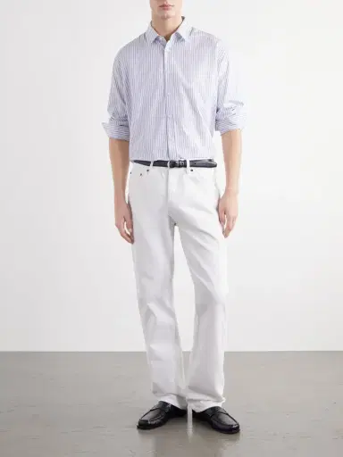 TOTEME Striped Cotton-Poplin Shirt - Men | Thumbnail 2