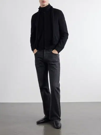 TOTEME Scarf-Detailed Cashmere Cardigan - Men | Thumbnail 2