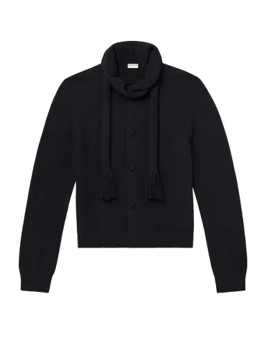 TOTEME Scarf-Detailed Cashmere Cardigan - Men | Thumbnail 1