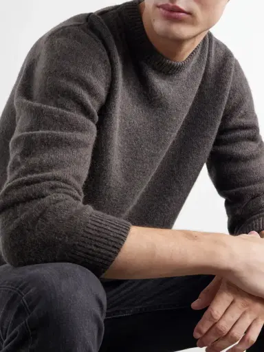 TOTEME Camel Hair Knit Sweater - Men | Thumbnail 5