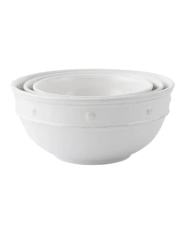 Juliska Berry & Thread Whitewash Nesting Serving Bowl, Set of 3