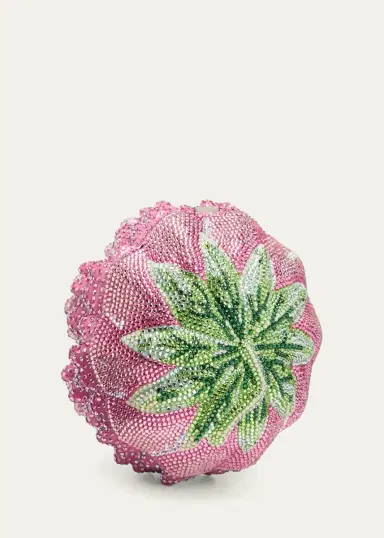 Judith Leiber Couture Peony Crystal-Embellished Clutch Bag | Thumbnail 3